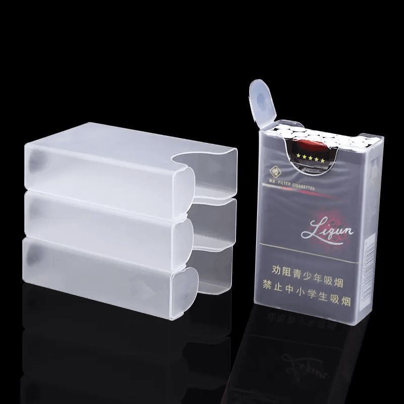 烟盒透明塑料便携轻薄创意香加厚防潮整包装软壳翻盖硬盒男用设计