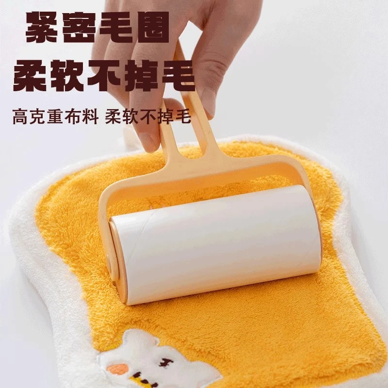 可挂式吸水速干加大厚毛巾面包擦手巾抹手布可爱擦手帕实用家居