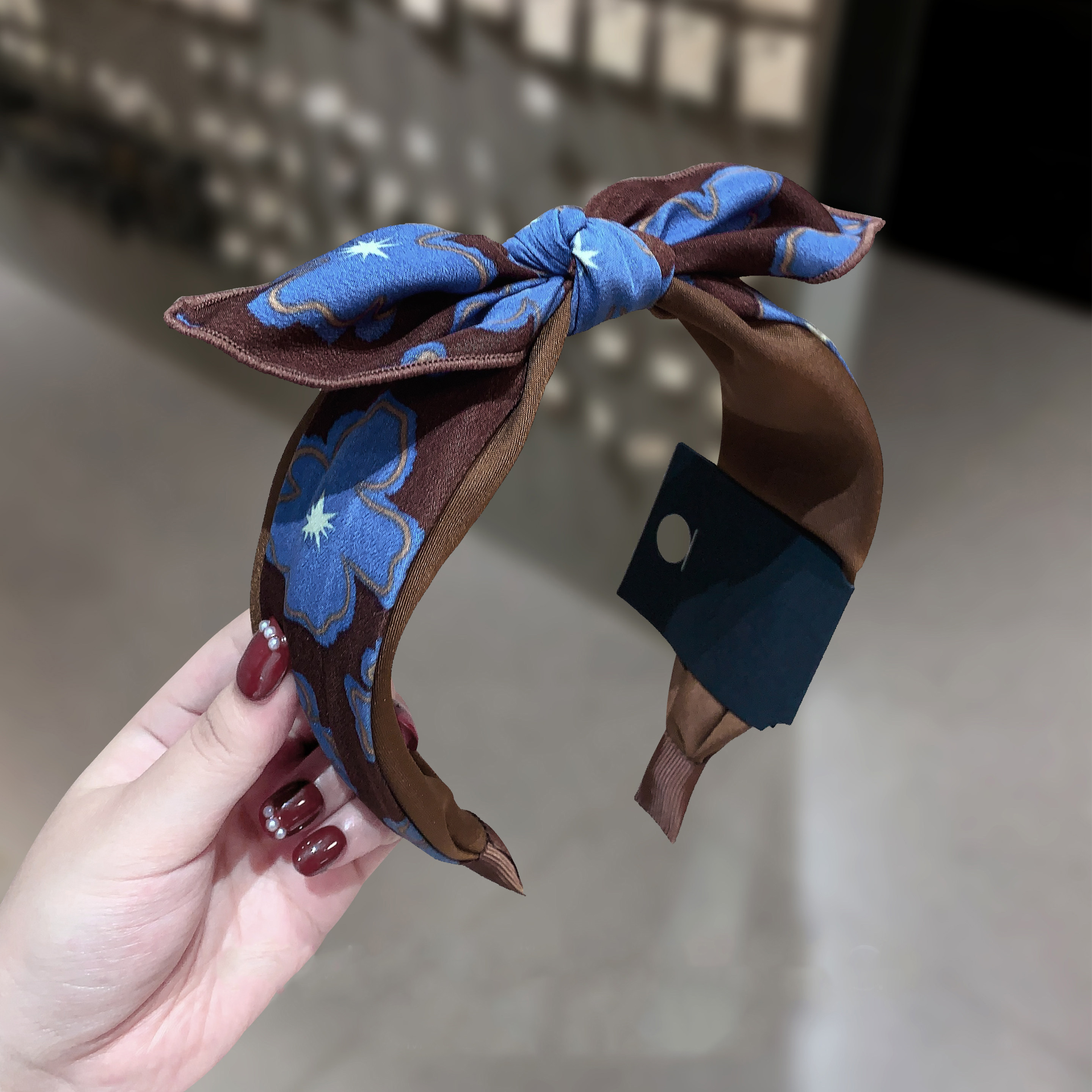 复古蝴蝶结发箍高颅顶显脸小
