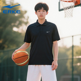 鸿星尔克2025夏季 运动POLO衫 冰丝透气舒适凉爽百搭休闲运动短袖