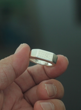 有一说一 自主原创小众 MMM风格 方形男女通用 戒指 尾戒指环潮戒