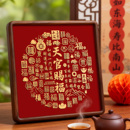 铜雕装 百福图喜庆福字乔迁新居摆件 饰画入户玄关天官赐福摆台新款