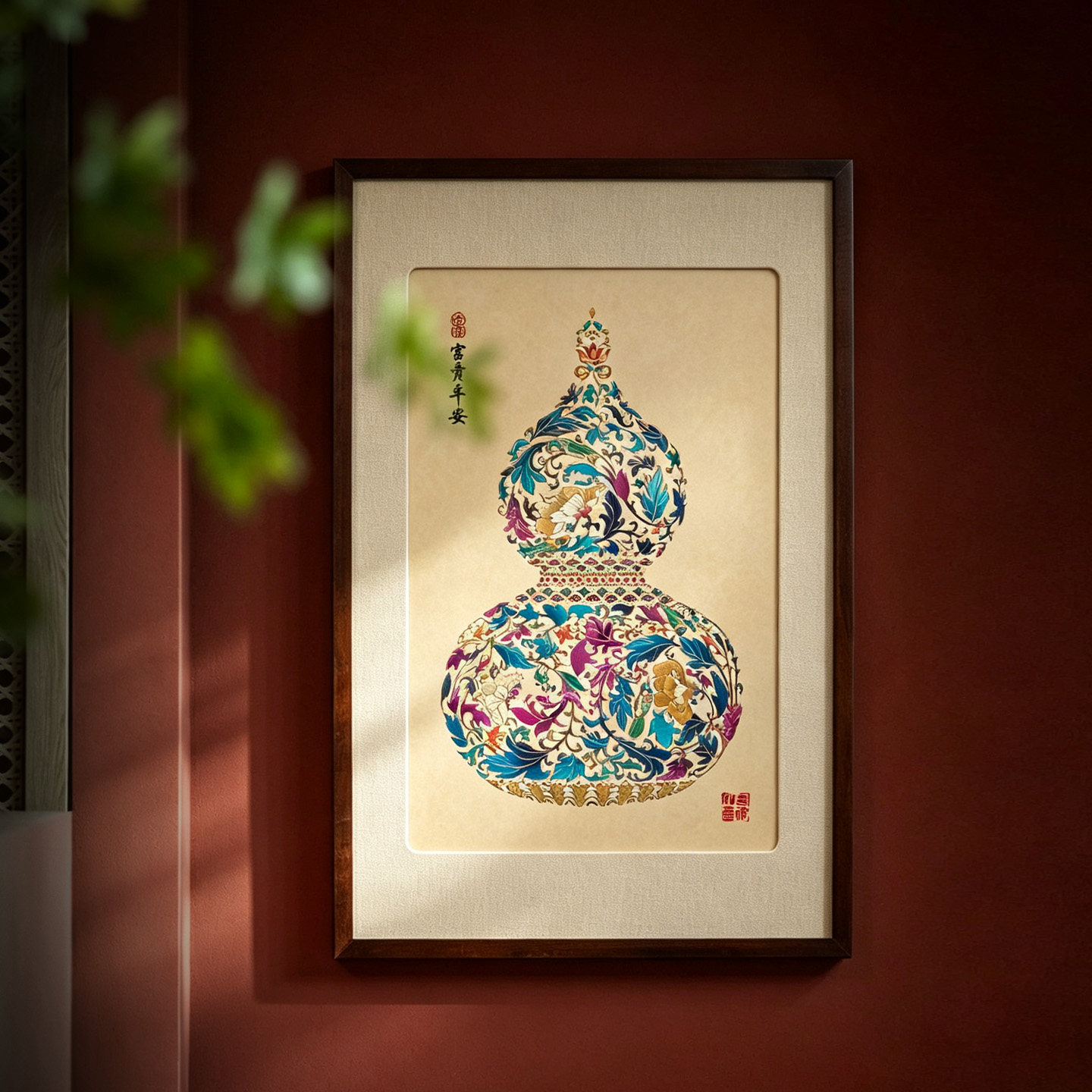 铜雕画客厅玄关餐厅高级感装饰画图片