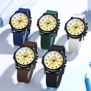 2026新款 女生男生初中高中复古石英表韩系学院风 女款 学生手表男款