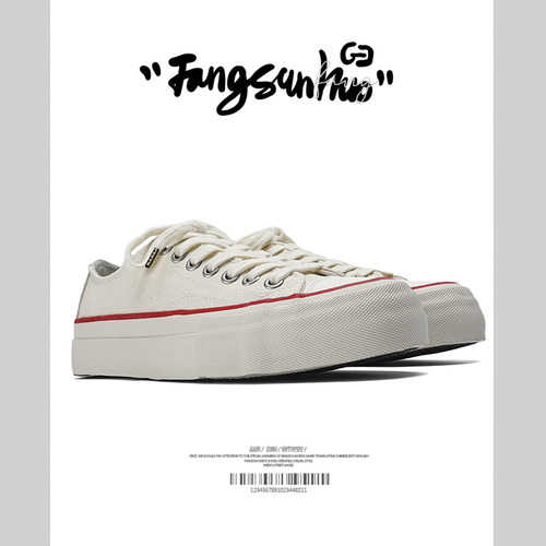 方三火透气硫化鞋小众帆布鞋百搭