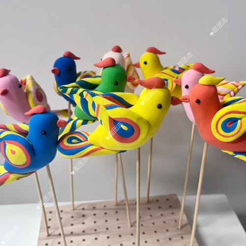 超轻粘土彩色短尾小鸟手幼儿园工作业孩子礼物景区批发幼儿园