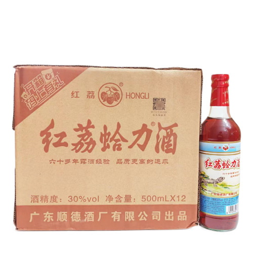 红力牌蛤力酒12瓶*500ml整箱30度配制酒老字号广东顺德生产