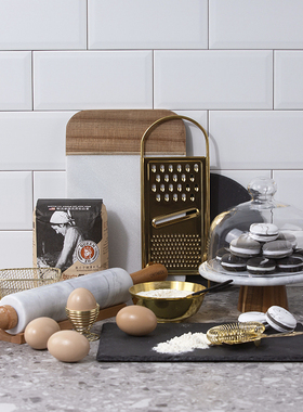 厨房展厅石材菜板马卡龙甜点摆件