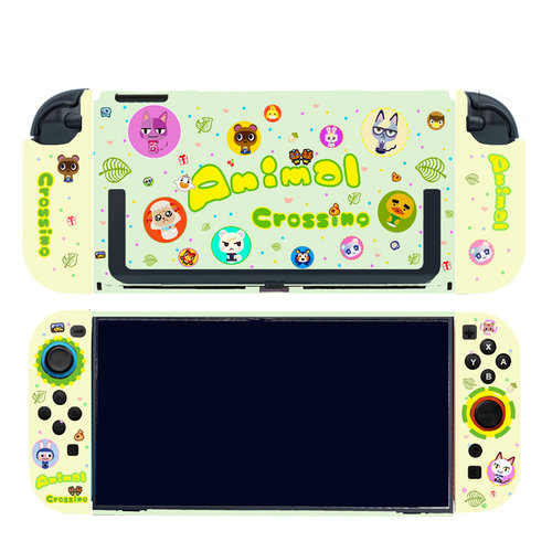 悠阔动森switch2代保护套卡通可爱oled保护壳NS硬身软手柄lite壳