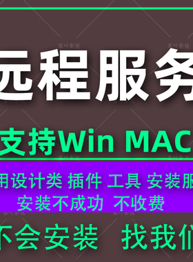 Ae c4d插件远程安装服务  需要先联系   直接下单不接