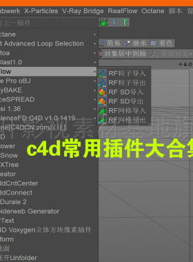 c4d插件win专用 R18 19插件大合集 日常重要插件全包含 远程免费