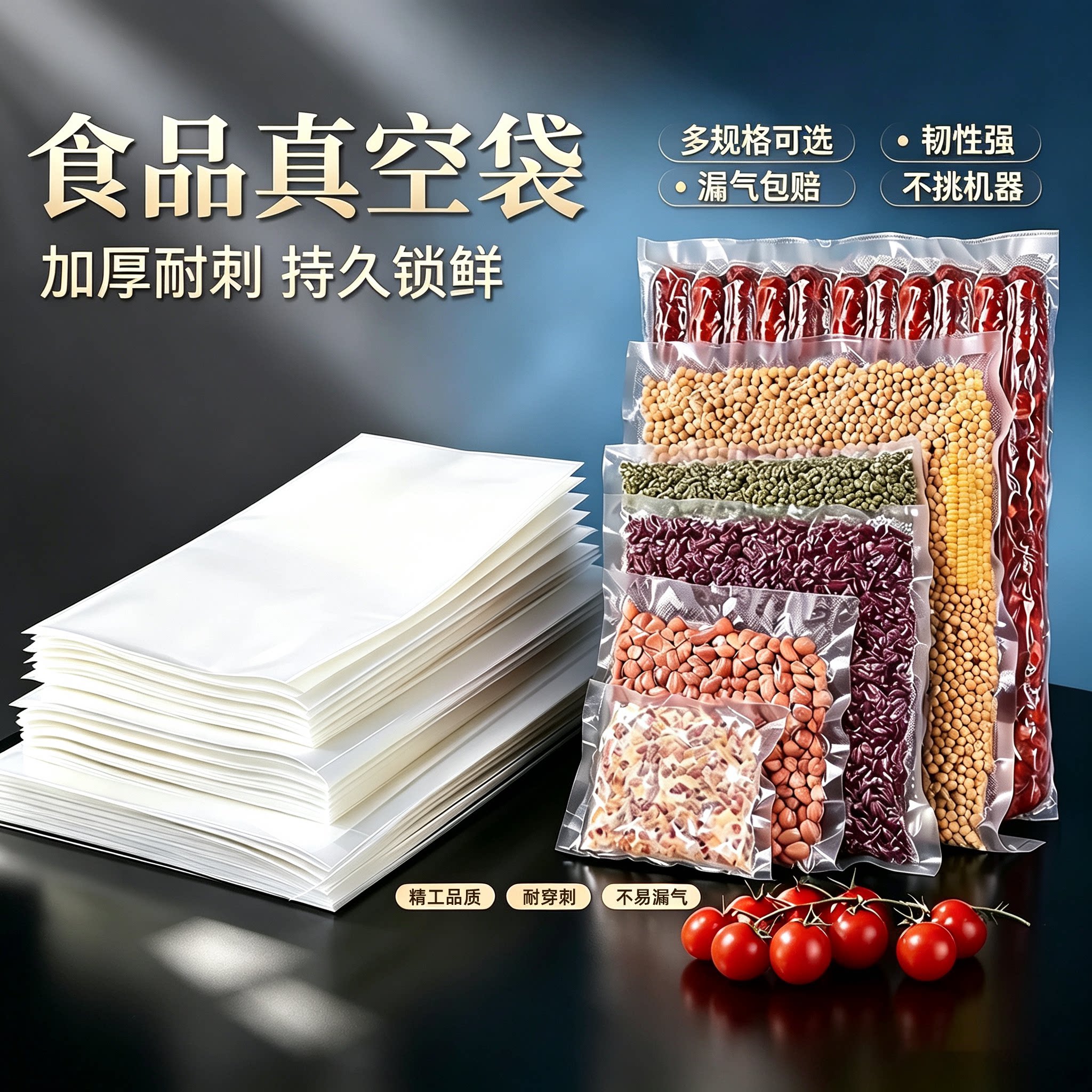 特美居真空食品包装袋家用封口袋可冷冻封口机专用压缩袋腊肉专用