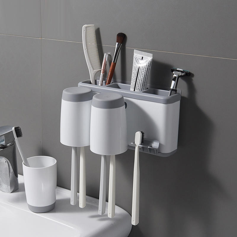特美居双位牙刷架牙刷杯架