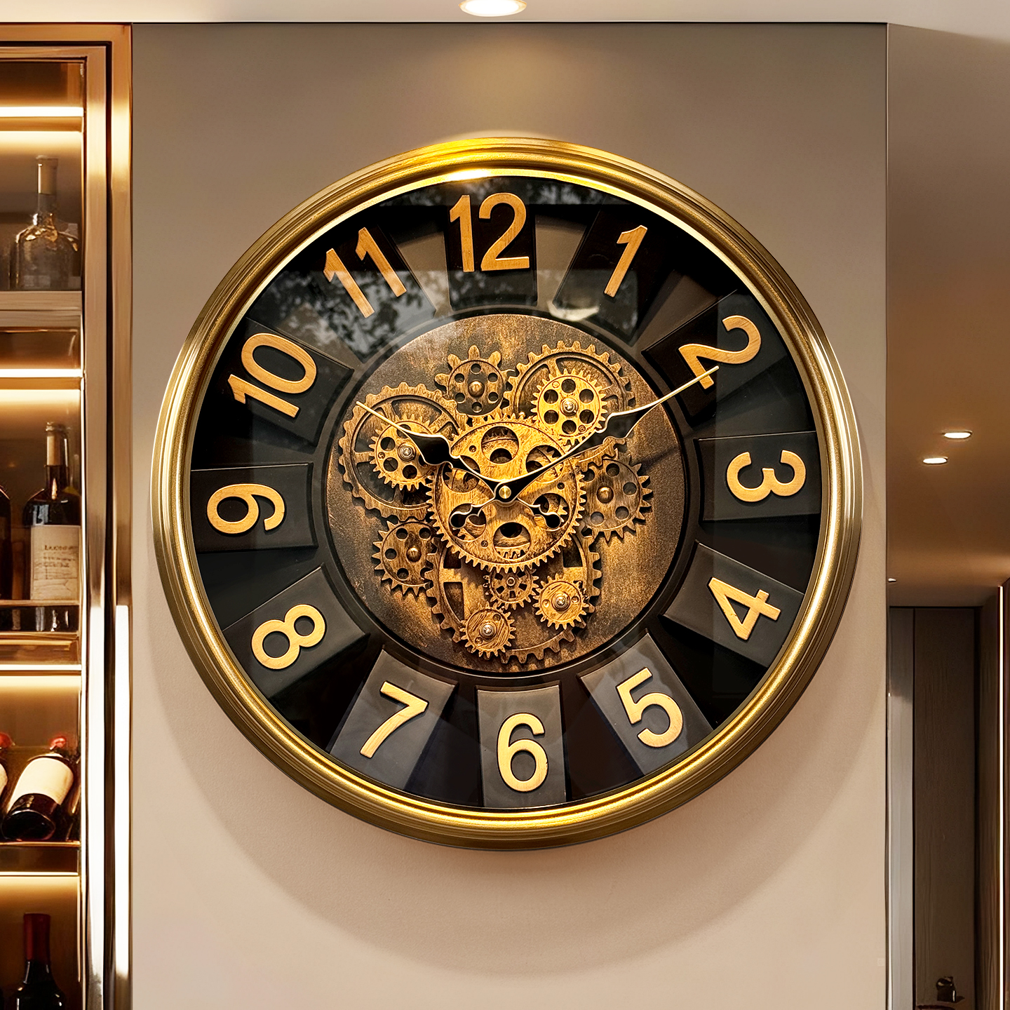 复古钟表挂钟客厅家用2025年新款欧式表挂墙时钟创意高级感石英钟