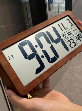 复古实木家用座钟摆件客厅钟表台式2025新款轻奢高级床头桌面时钟