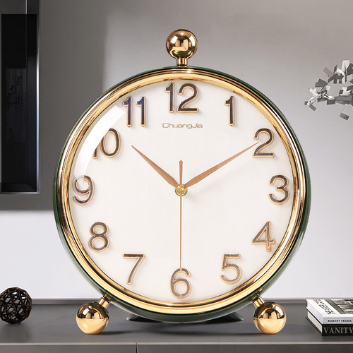大数字座钟欧式风创意台式钟表