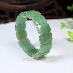 天然东陵玉手排 浅绿色玉石手串手链民族风 时尚情侣款