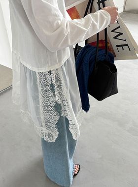 2026春季新款韩系白色小众设计感叠穿百搭时尚高级感衬衫女上衣