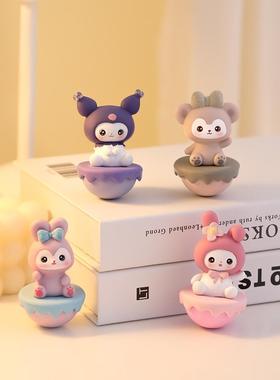 不倒翁情绪稳定神器治愈小摆件办公室工位桌面装饰品生日礼物女生