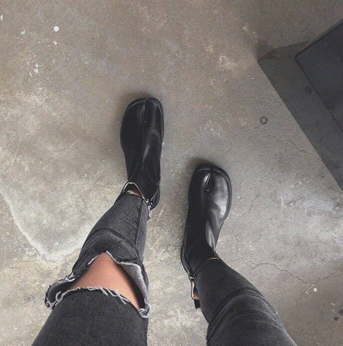 破洞牛仔裤继续来袭 膝盖破洞高腰磨旧黑弹力高腰铅笔包臀紧身女|ruв категории Женская одежда, джинсы - от Buy2taobao.com для оказания профессиональной услуги покупки агента Taobao