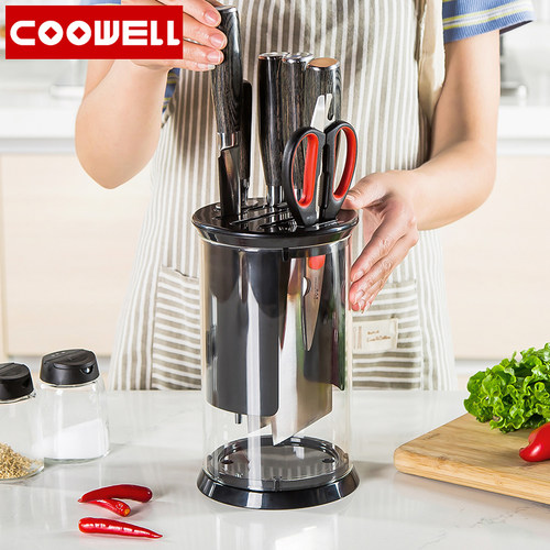 COOWELL刀架厨房用品收纳多功能