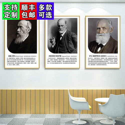 心理文化知识装饰画心理学咨询室墙面挂画布置辅导室海报挂图壁画