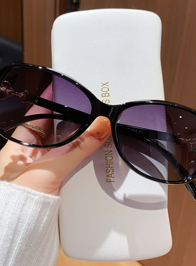 复古大框偏光防紫外线墨镜女