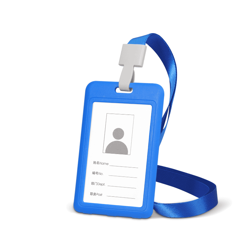 高端工牌定制员工胸牌工作证卡套带挂绳胸卡工号牌吊牌挂脖学生校园工作牌公交门禁卡校牌定做员工厂牌套工卡