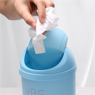 小号垃圾筒家用客厅带盖床头纸篓翻盖迷你桌面垃圾桶收纳