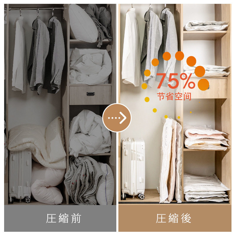 平价好货抽真空压缩袋羽绒服收纳袋被子衣物衣服整理家用电泵抽空