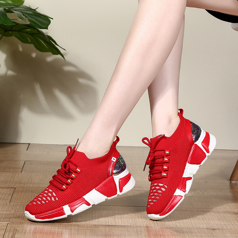 夏季新款鬼步舞鞋女广场舞鞋软底曳步舞鞋子透气跳舞鞋网面舞蹈