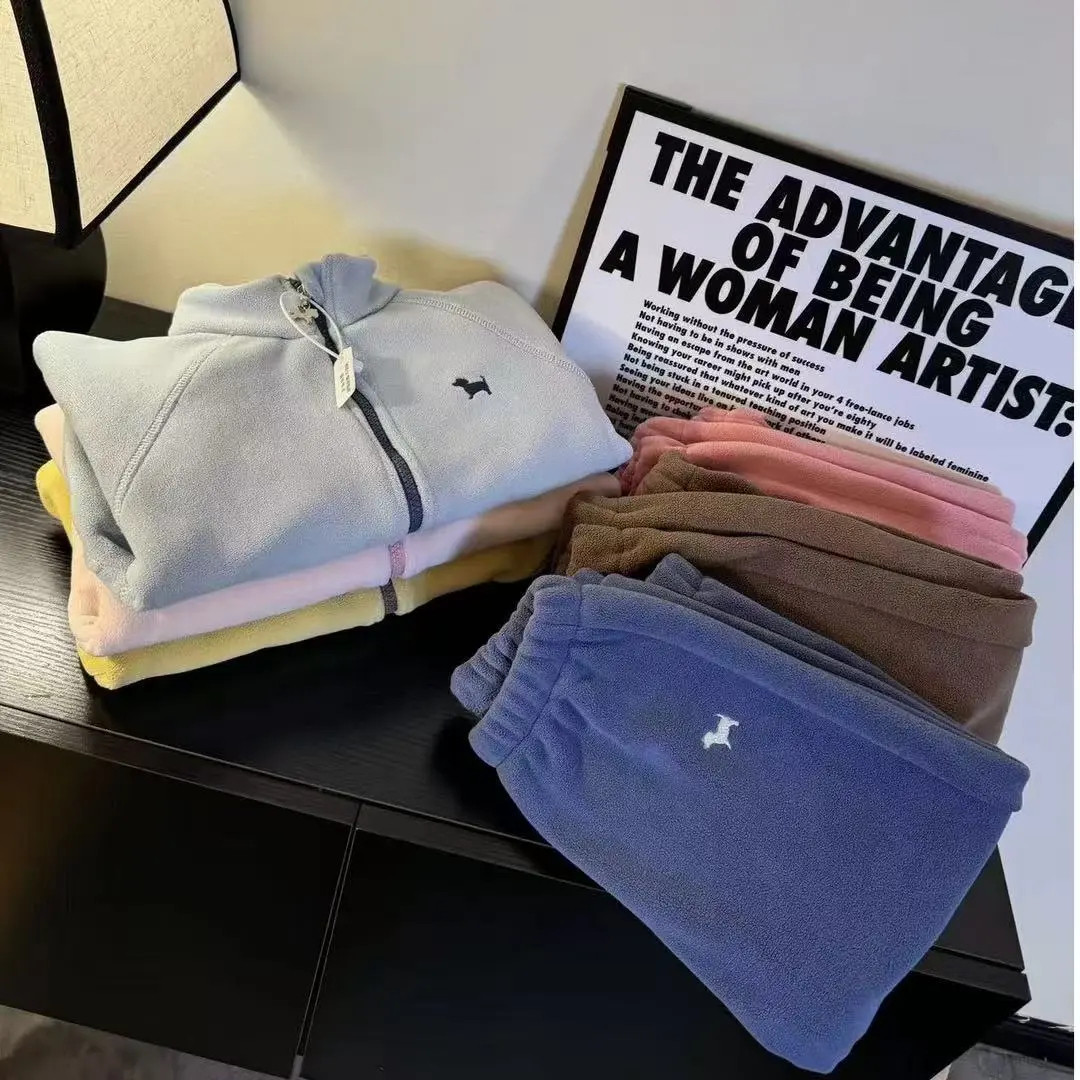 奥粒绒春季休闲百搭柔软儿童保暖套装洋气时尚男女宝宝套装时髦