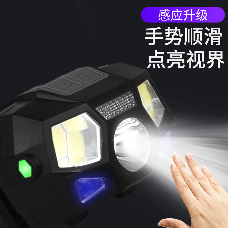 感应USB户外充电强光超亮