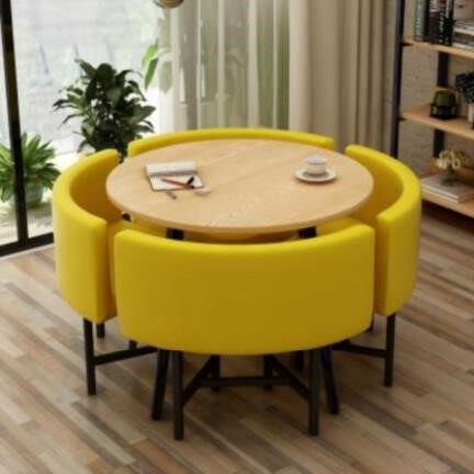 复古靠背椅圆形简约洽谈桌椅组合咖啡厅圆桌椅手机店后现代4s店个在类目 住宅家具, 桌类, 餐桌中 - 来自Buy2taobao.com提供专业的淘宝代购服务