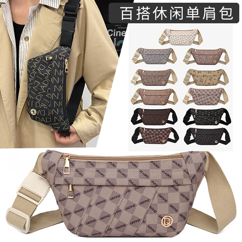 腰包女士多功能胸包新款百搭休闲单肩斜挎包胸前包户外旅游腰间包
