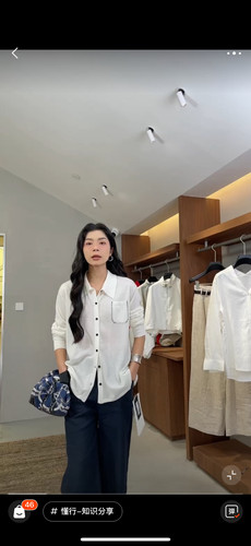 188ONIVINTAGE欧尼polo领撞色口袋毛织羊毛混纺开衫女设计感打底