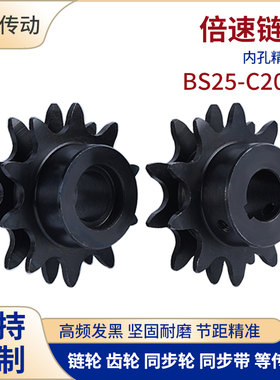 2.5倍速链轮BS25-C208AWESP3.4.5主动轮 C206BC210AC212A倍速链条