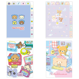 日本san-x轻松熊 像素游戏熊 睡梦 文具系列A4单层文件夹