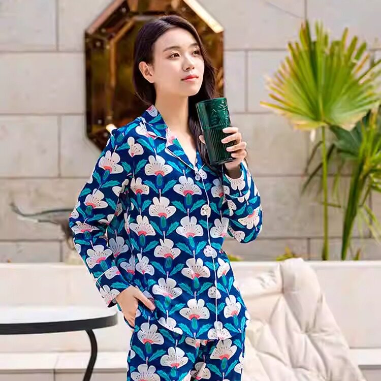 【博主同款】MaLiberte/黎贝蒂花朵棉舒适家居服睡衣女商场同款