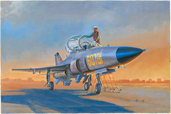 小号手 02879 胶粘拼装模型 1/48中国教练-9"山鹰"高级教练机