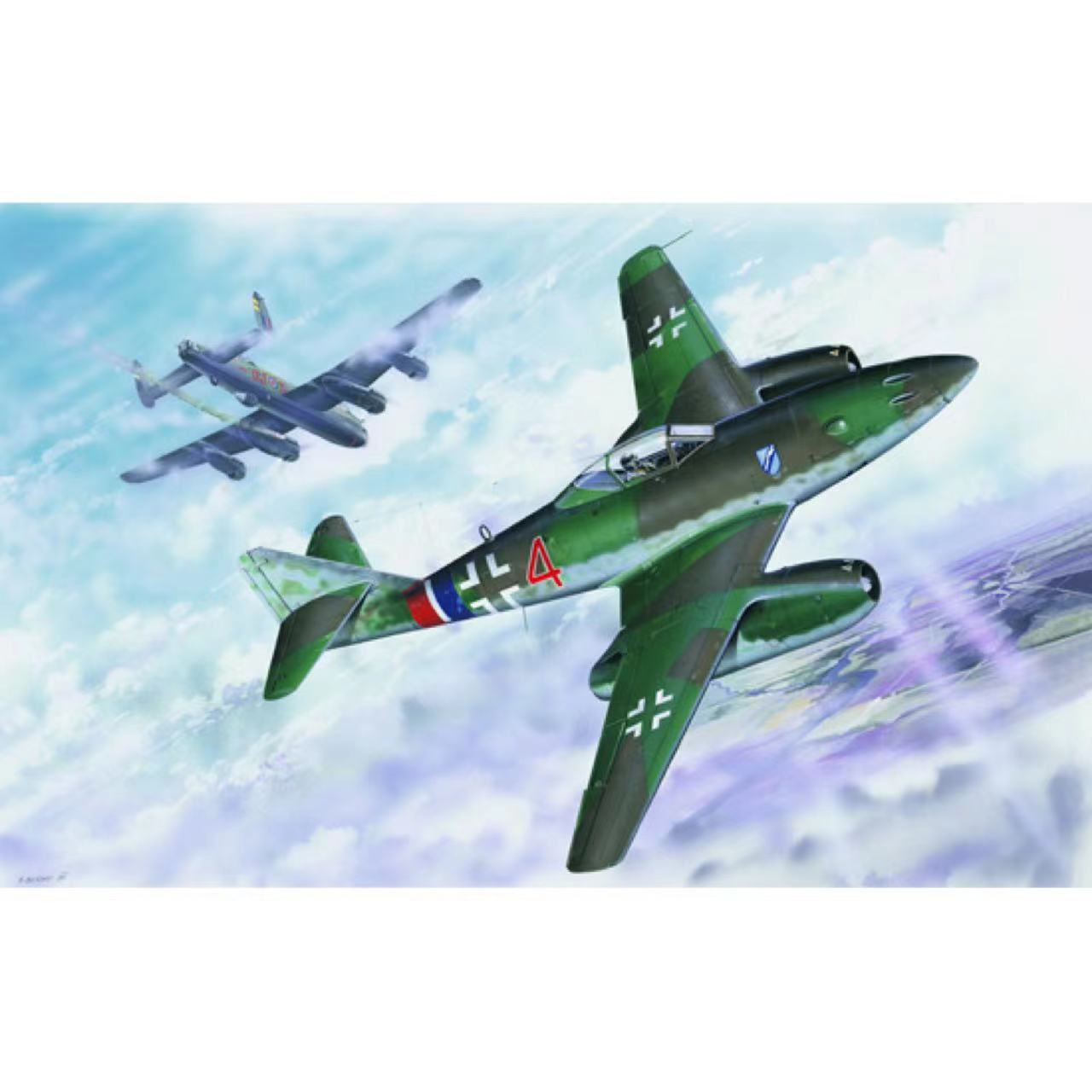 小号手 02235 拼装模型 1/32梅塞斯密特 Me 262 A-1a