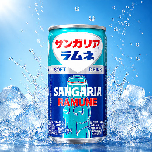 日本进口三佳利RAMUNE碳酸饮料罐装含气泡口感清爽汽水饮料解馋