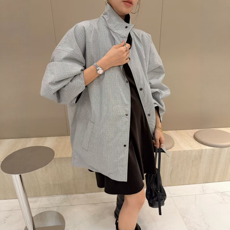 摩登197双面穿立领宽松休闲外套