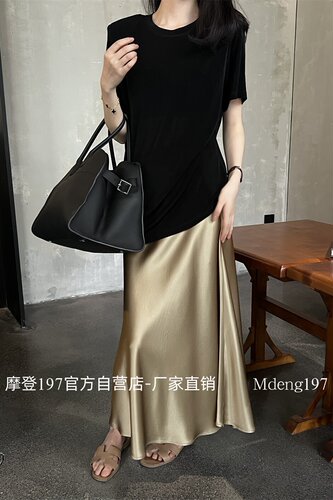 醋酸薄款女百搭短袖摩登mdeng197