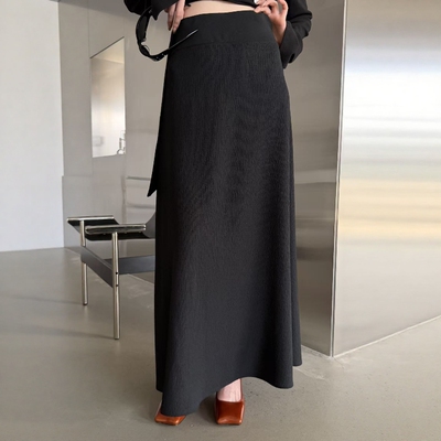 春夏高腰显瘦A字鱼尾半身裙