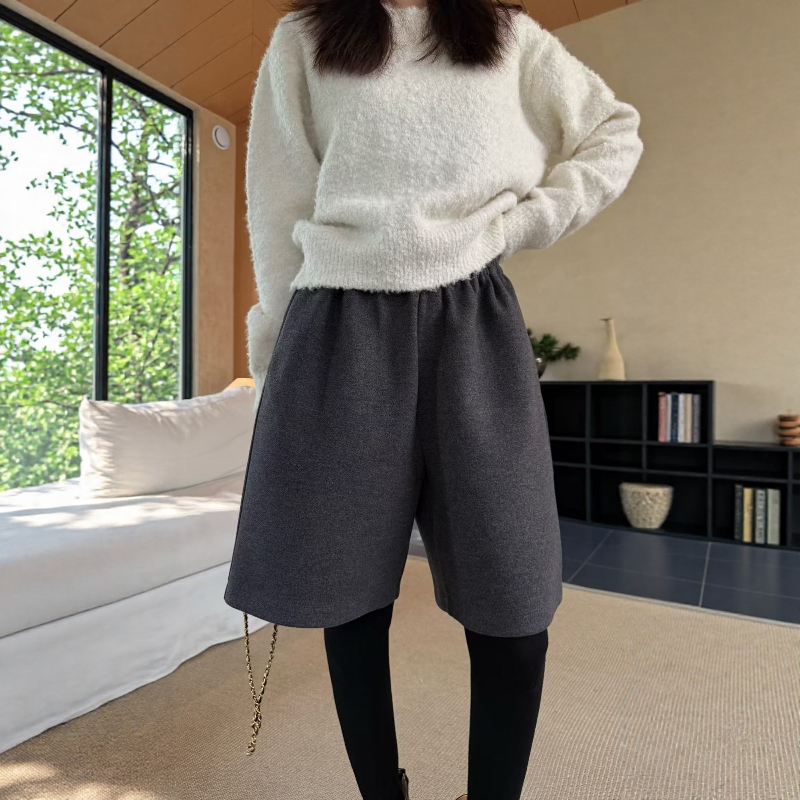 摩登197天丝羊毛休闲短裤