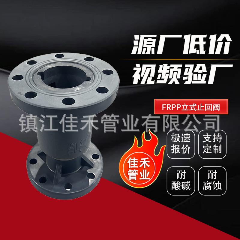 FRPP立式止回阀玻纤增强聚丙烯法兰式止回阀逆止阀化工防腐耐酸碱