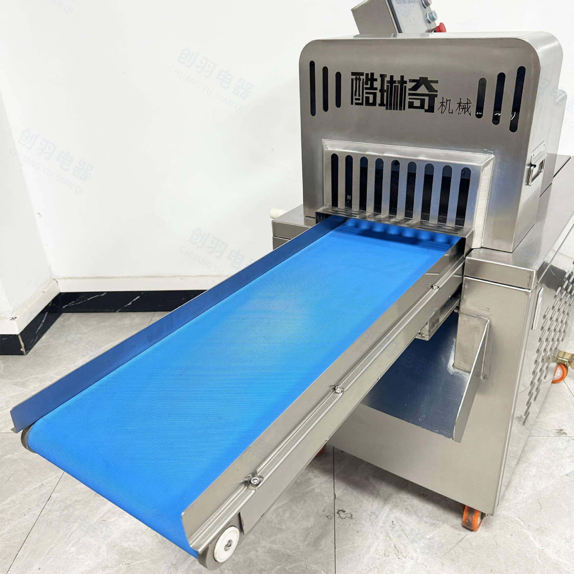 *-5度C黄焖鸡切块机大型冻肉二维切块机禽类带骨冷冻排骨切丁机