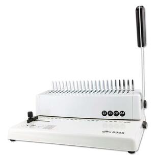 S308胶圈夹条装订机胶圈21孔打孔机财会梳式装订机夹条装订机