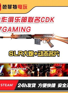 PUBG绝地求生17gaming动态名片CDK皮肤SLR大炮17shou兽战队俱乐部
